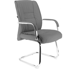Кресло для посетителей Everprof Kent CF Экокожа Серый | Интернет магазин мебели и декора LifeDekor