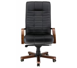 Кресло Everprof Atlant Wood M Кожа Черный | Интернет магазин мебели и декора LifeDekor
