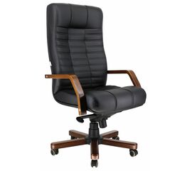 Кресло Everprof Atlant Wood M Экокожа Черный | Интернет магазин мебели и декора LifeDekor