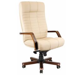 Кресло Everprof Atlant Wood M Экокожа Бежевый | Интернет магазин мебели и декора LifeDekor