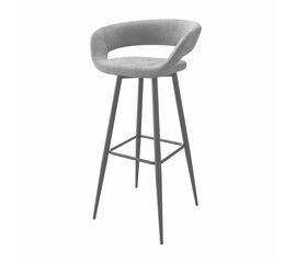 Стул барный Барни Р 900, Черный/GREY LUX b22 | Интернет магазин мебели и декора LifeDekor