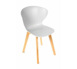 Стул Gracia белый с деревянными ножками | Интернет магазин мебели и декора LifeDekor