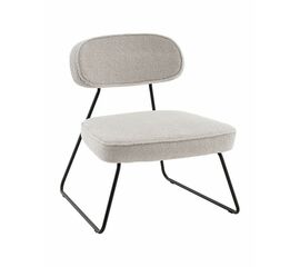 Кресло Kate new ткань букле светло-серый | Интернет магазин мебели и декора LifeDekor