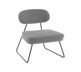 Кресло Kate new ткань букле темно-серый | Интернет магазин мебели и декора LifeDekor