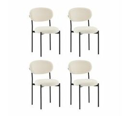 Стул Бриф DD букле молочный 4 шт. | Интернет магазин мебели и декора LifeDekor