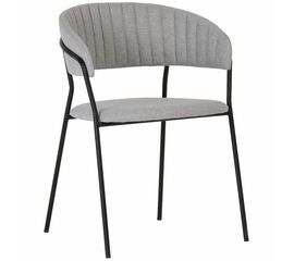 Стул Turin серый с чёрными ножками | Интернет магазин мебели и декора LifeDekor