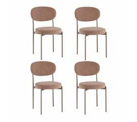Стул Бриф DD велюр капучино каркас капучино муар 4 шт. | Интернет магазин мебели и декора LifeDekor