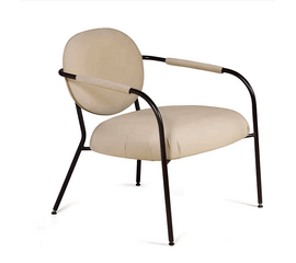 Лаунж кресло EGO, велюр бежевый | Интернет магазин мебели и декора LifeDekor