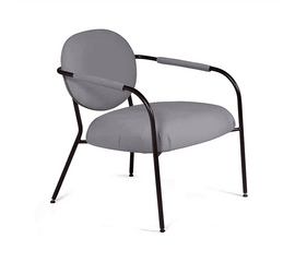 Лаунж кресло EGO, велюр серый | Интернет магазин мебели и декора LifeDekor