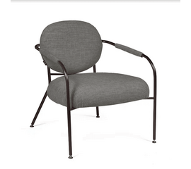 Лаунж кресло EGO, микромех темный | Интернет магазин мебели и декора LifeDekor