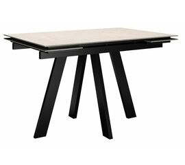 Стол DikLine DM110 Хромикс белый/опоры черные | Интернет магазин мебели и декора LifeDekor