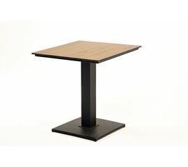 "Каффе" интерьерный стол из HPL квадратный 70х70см, цвет "дуб" | Интернет магазин мебели и декора LifeDekor