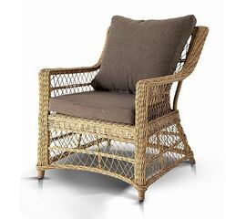 "Гранд Латте" кресло из искусственного ротанга, цвет соломенный | Интернет магазин мебели и декора LifeDekor