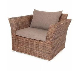 "Капучино" кресло из искусственного ротанга, цвет коричневый | Интернет магазин мебели и декора LifeDekor