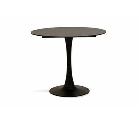 "Тюльпан" стол из HPL круглый Ø70см, цвет "серый мрамор" | Интернет магазин мебели и декора LifeDekor