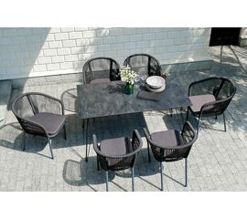 "Милан" обеденная группа на 6 персон, цвет темный | Интернет магазин мебели и декора LifeDekor