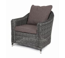 "Кон Панна" кресло из искусственного ротанга, цвет графит | Интернет магазин мебели и декора LifeDekor