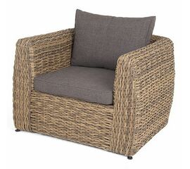 "Кальяри" кресло из искусственного ротанга (гиацинт), цвет соломенный | Интернет магазин мебели и декора LifeDekor