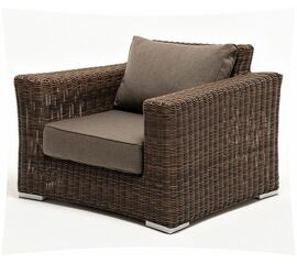 "Боно" кресло из искусственного ротанга, цвет коричневый | Интернет магазин мебели и декора LifeDekor