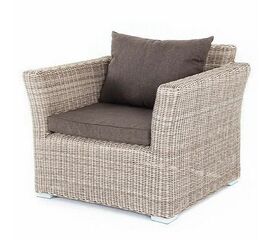 "Капучино" кресло из искусственного ротанга, цвет бежевый | Интернет магазин мебели и декора LifeDekor