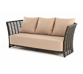 "Валенсия" диван из искусственного ротанга трехместный, цвет бронзовый | Интернет магазин мебели и декора LifeDekor