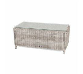 "Кон Панна" столик журнальный из искусственного ротанга, цвет бежевый | Интернет магазин мебели и декора LifeDekor