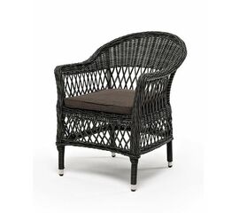 "Сицилия" плетеный стул из искусственного ротанга, цвет графит | Интернет магазин мебели и декора LifeDekor