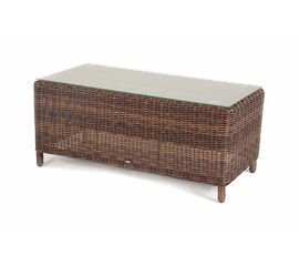 "Кон Панна" столик журнальный из искусственного ротанга, цвет коричневый | Интернет магазин мебели и декора LifeDekor