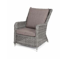 "Гляссе" кресло плетеное из искусственного ротанга, цвет графит | Интернет магазин мебели и декора LifeDekor