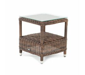 "Форио" столик кофейный из искусственного ротанга, цвет коричневый | Интернет магазин мебели и декора LifeDekor