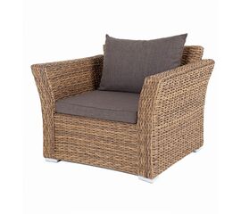 "Капучино" кресло из искусственного ротанга (гиацинт), цвет соломенный | Интернет магазин мебели и декора LifeDekor