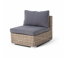 "Лунго" модуль диванный прямой с подушками, цвет соломенный | Интернет магазин мебели и декора LifeDekor