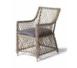 "Латте" плетеное кресло из искусственного ротанга, цвет соломенный | Интернет магазин мебели и декора LifeDekor