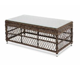 "Гранд Латте" стол журнальный из искусственного ротанга, цвет коричневый | Интернет магазин мебели и декора LifeDekor