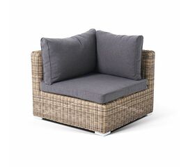 "Лунго" модуль диванный угловой с подушками, цвет соломенный | Интернет магазин мебели и декора LifeDekor