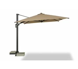 "Римини" зонт уличный 3х3м на боковой алюминиевой опоре, тент бежевый | Интернет магазин мебели и декора LifeDekor
