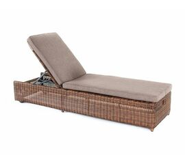 "Рим" шезлонг с подушкой, цвет коричневый | Интернет магазин мебели и декора LifeDekor