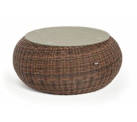 "Барселона" журнальный столик из искусственного ротанга, цвет коричневый | Интернет магазин мебели и декора LifeDekor