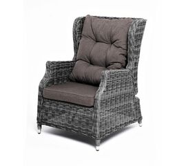 "Форио" кресло раскладное плетеное, цвет графит | Интернет магазин мебели и декора LifeDekor