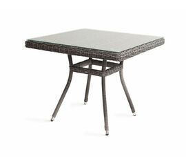 "Айриш" стол плетеный из искусственного ротанга, цвет графит | Интернет магазин мебели и декора LifeDekor