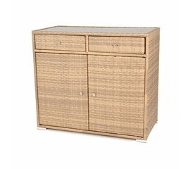 "Мальта" тумба плетеная из искусственного ротанга, цвет соломенный | Интернет магазин мебели и декора LifeDekor