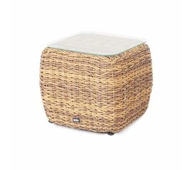 "Кальяри" кофейный столик из искусственного ротанга (гиацинт), цвет соломенный | Интернет магазин мебели и декора LifeDekor