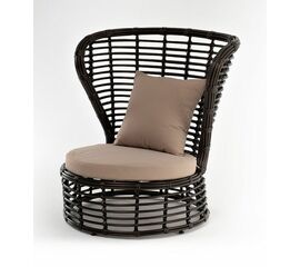 "Парма" кресло из искусственного ротанга, цвет бронзовый | Интернет магазин мебели и декора LifeDekor