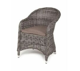 "Равенна" плетеное кресло из искусственного ротанга, цвет графит | Интернет магазин мебели и декора LifeDekor