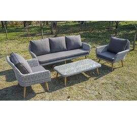 "Прованс" лаунж-зона плетеная из искусственного ротанга, цвет бежевый | Интернет магазин мебели и декора LifeDekor