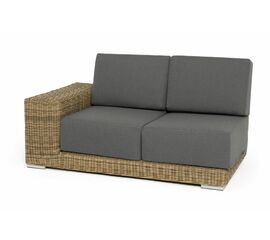 "Капри" модуль диванный правый с подушками, цвет соломенный | Интернет магазин мебели и декора LifeDekor