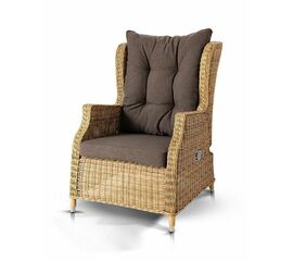 "Форио" кресло раскладное плетеное, цвет соломенный | Интернет магазин мебели и декора LifeDekor