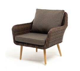 "Прованс" кресло из искусственного ротанга, цвет коричневый | Интернет магазин мебели и декора LifeDekor