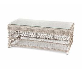 "Гранд Латте" стол журнальный из искусственного ротанга, цвет бежевый | Интернет магазин мебели и декора LifeDekor