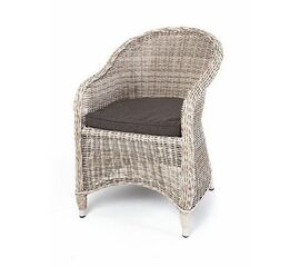 "Равенна" плетеное кресло из искусственного ротанга, цвет бежевый | Интернет магазин мебели и декора LifeDekor